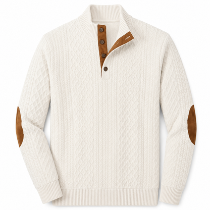 Pull Homme Premium | Maille Douce, Col Montant & Confort Élégant