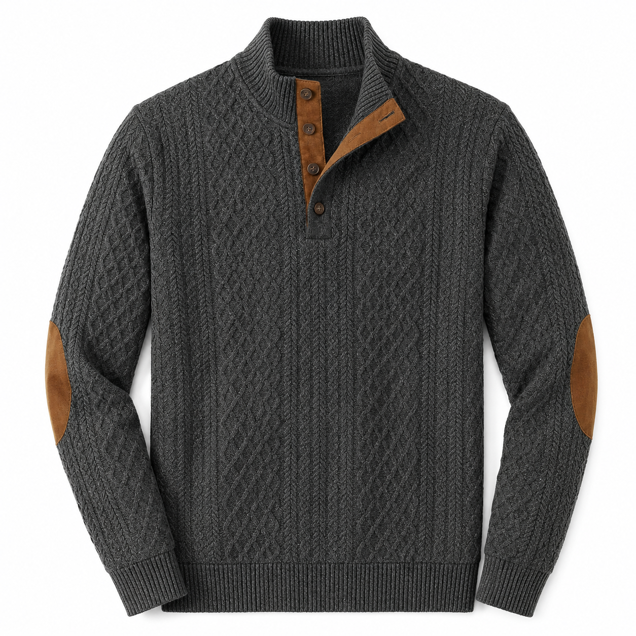 Pull Homme Premium | Maille Douce, Col Montant & Confort Élégant