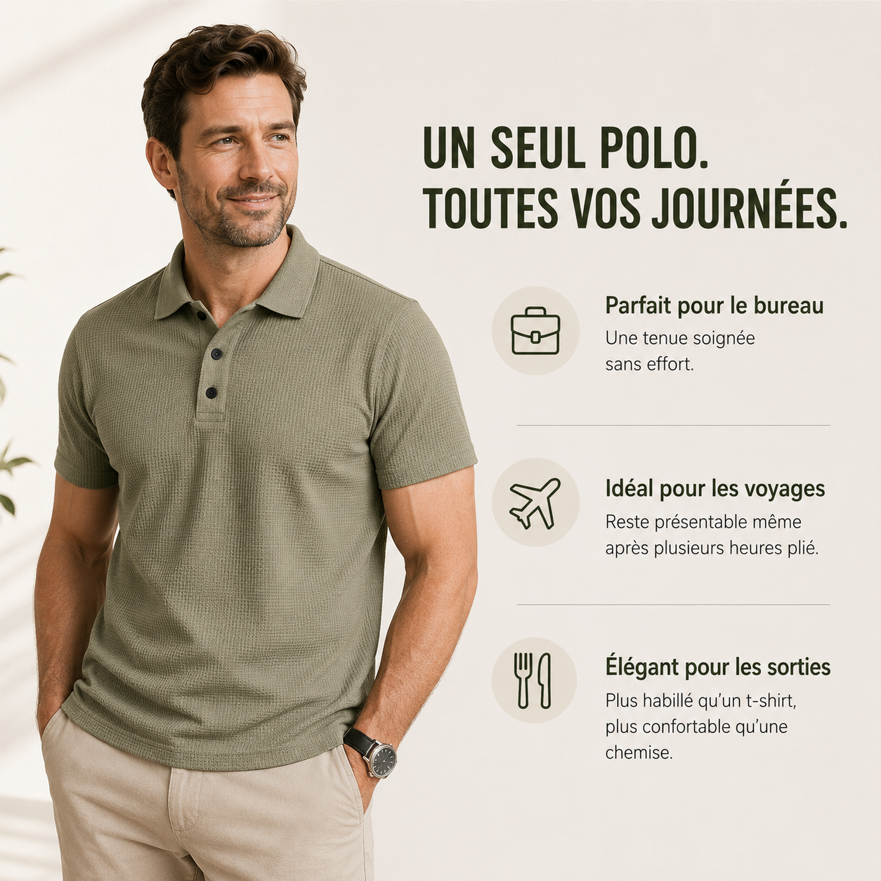 Polo — Anti-Repassage & Respirant-Souple | Technique du polo