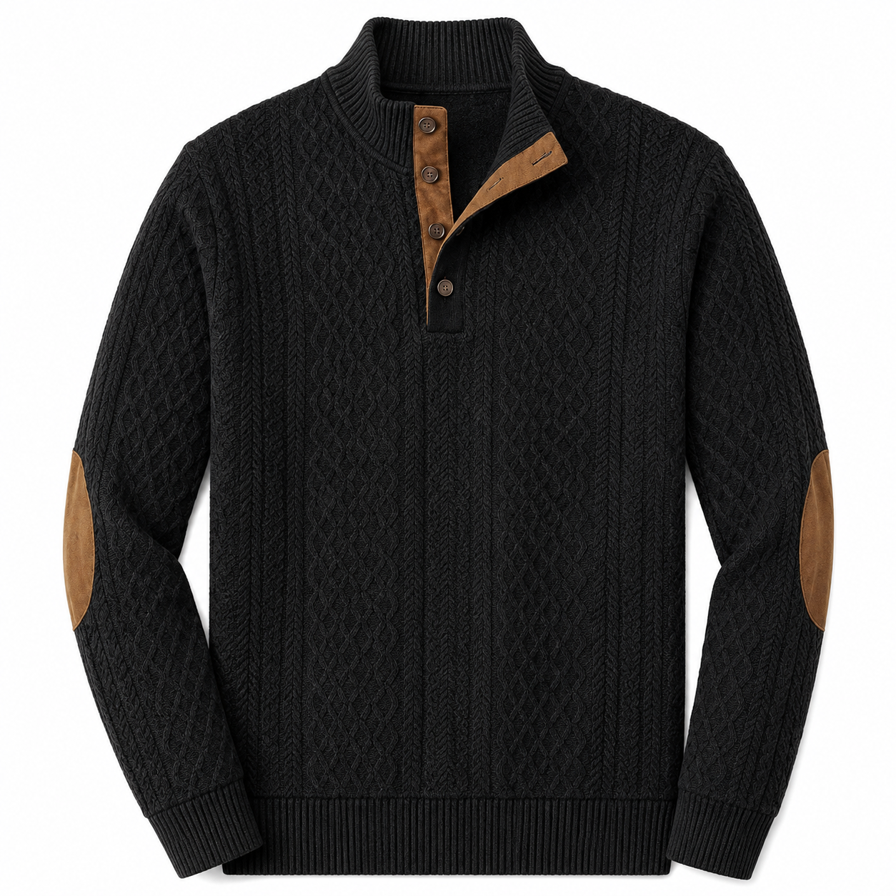 Pull Homme Premium | Maille Douce, Col Montant & Confort Élégant